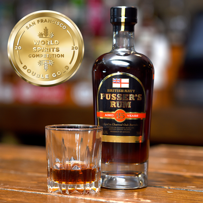 Pusser’s Rum Aged 15 Years wins Double Gold at the 2020 San Francisco World Spirits Competition