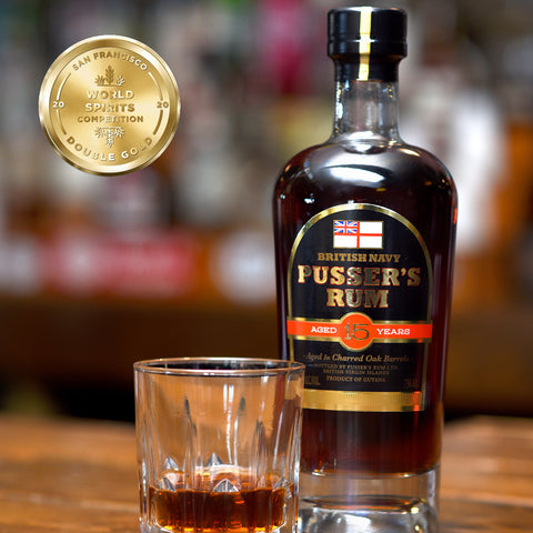 Pusser’s Rum Aged 15 Years wins Double Gold at the 2020 San Francisco World Spirits Competition